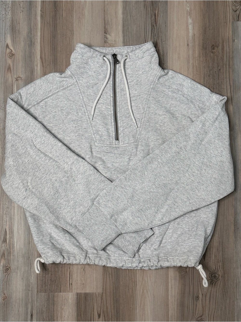 DSG Light Gray Quarter-Zip Sweatshirt